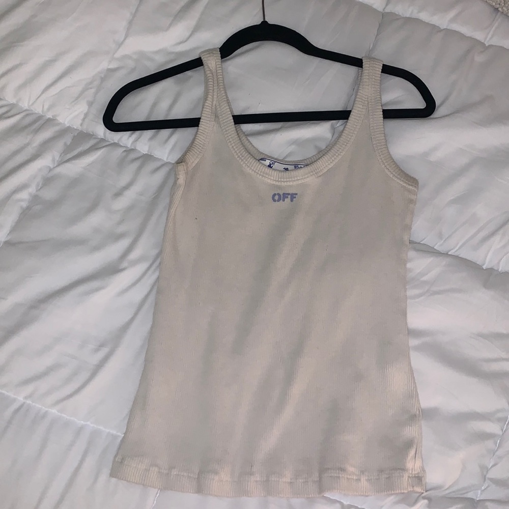 Off white tank top
